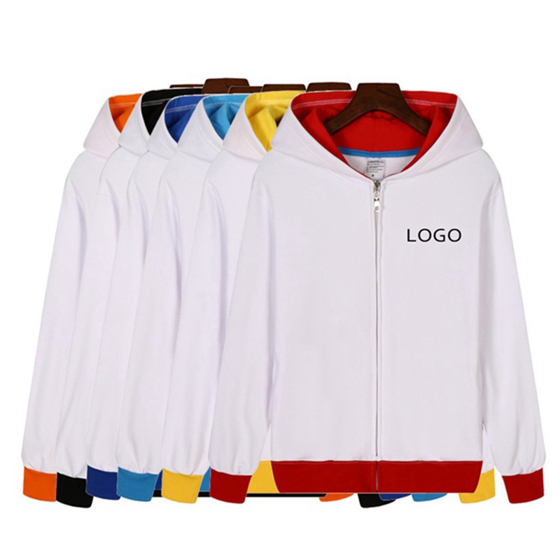 Custom full zipper hoodies online 